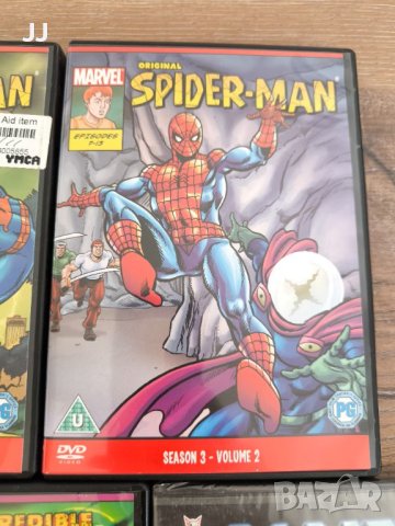 Marvel Animated Марвел Анимации DVD филми Spider-Man, Avengers Thor Captain America, снимка 5 - DVD филми - 45698837