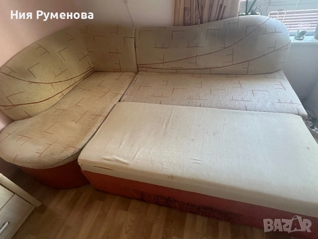 Разтегателен ъглов диван с ракла, снимка 2 - Дивани и мека мебел - 54226581