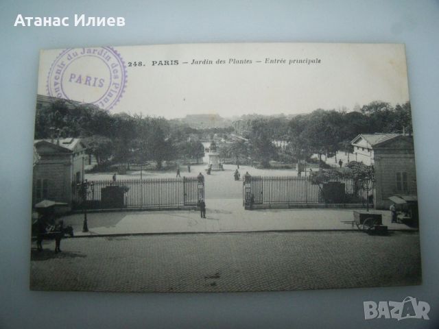 Стара пощенска картичка изглед от Париж, 1910г. Jardin des Plantes., снимка 2 - Филателия - 46618582