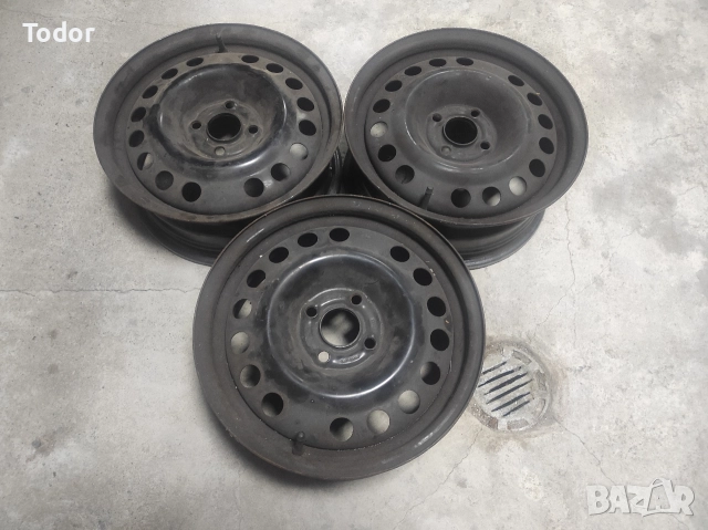 железни джанти за Опел 4/100/15, снимка 4 - Гуми и джанти - 52918948