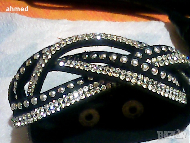 красив комплект кожено  колие гривна, снимка 2 - Бижутерийни комплекти - 52543863