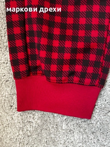 Nike Gingham Check Joggers In Red L, снимка 9 - Спортни дрехи, екипи - 52913221