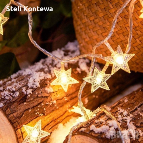 Светещи коледни LED лампички, снимка 2 - Лед осветление - 52408297