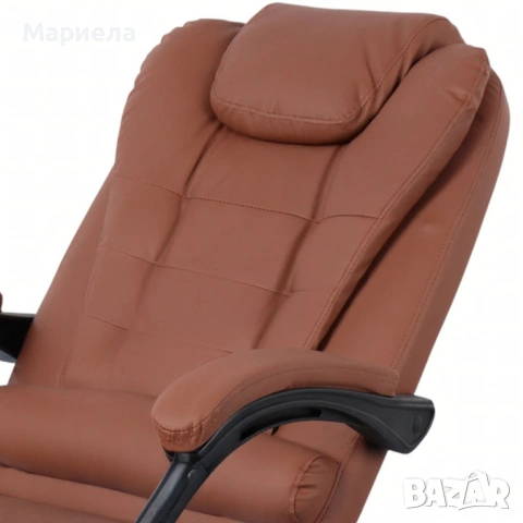 Ергономичен офис стол с лумбална опора от еко кожа – комфорт за дълги часове без болки, снимка 6 - Столове за офис - 53197216