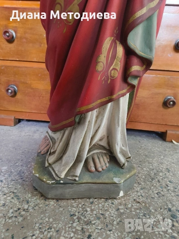 Керамична статуя на Исус Христос , снимка 5 - Антикварни и старинни предмети - 53898604