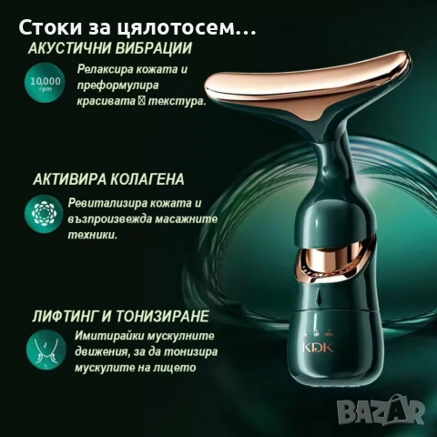 4D масажор за лице, шия и очи 3в1 , снимка 3 - Масажори - 54078801