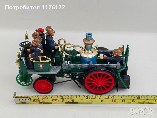 Matchbox MOY YS-43 1905 Busch Self Propelled Fire Engine Мачбокс Пожарна Кола Олдтаймер, снимка 12 - Колекции - 45242859