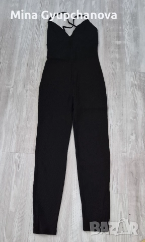 черен гащеризон bershka 