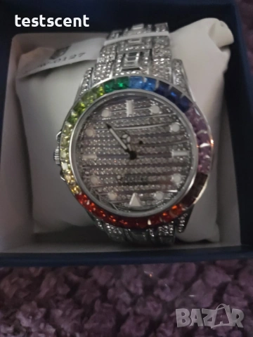 Луксозен мъжки часовник Montres Prestige Eclat X Invicta Men's Watch - 42mm, Silver / Rainbow дъга, снимка 9 - Мъжки - 53918466