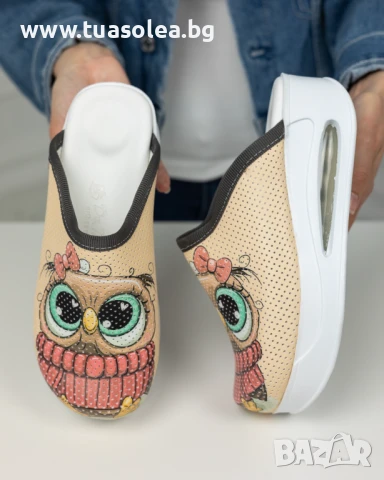 🥁 Намаление - Дамско анатомично медицинско сабо на платформа | Марка Tuasolea, снимка 1