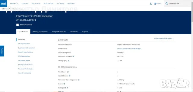 Intel® Core™ i3-2120 Processor 3M Cache, 3.30 GHz, снимка 5 - Процесори - 47107676