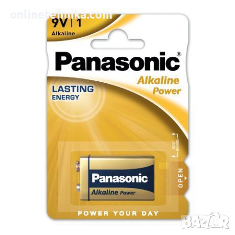 Алкална батерия Panasonic Alkaline Power 6LR61/9V, снимка 1 - Друга електроника - 46453981
