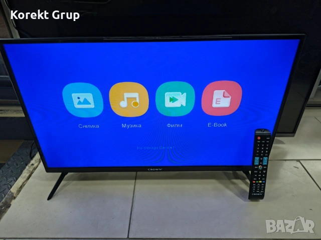 Телевизор Crown 32 инча използван, снимка 2 - Телевизори - 53908841