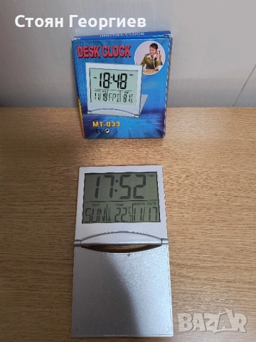 LCD ДИГИТАЛЕН ЧАСОВНИК С ТЕМПЕРАТУРА+КАЛЕНДАР. БУДИЛНИК , снимка 2 - Други - 52512285