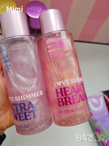 Victoria's Secret подаръчни комплекти, лосиони с блясък, спрейове, снимка 4 - Комплекти и лотове - 43314628