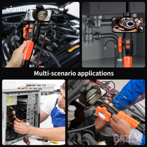 Ендоскопска камера /бароскоп/ GUANMOU ZX31-01 с 360° въртене, Full HD, LED осветление, IP67, снимка 5 - Аксесоари и консумативи - 52298658