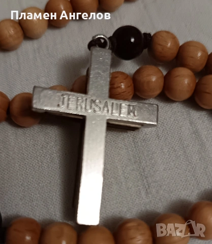 Малка броеница от дървени мъниста , снимка 7 - Антикварни и старинни предмети - 53743544