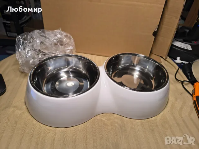 DDOXX Двойна купа - неплъзгаща се и подходяща за съдомиялна Меламинова купа - 2 x 700 ml , снимка 2 - За кучета - 49785440