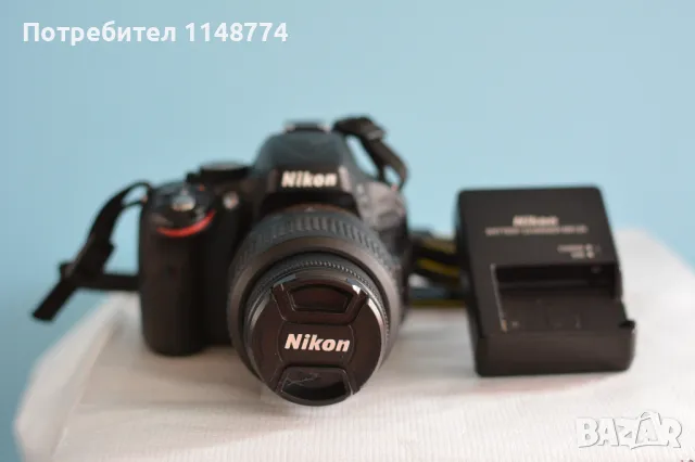 Nikon D5100 с обектив AF-S 18-55mm f/3.5-5.6G на 9300 кадъра, снимка 1 - Фотоапарати - 47227972