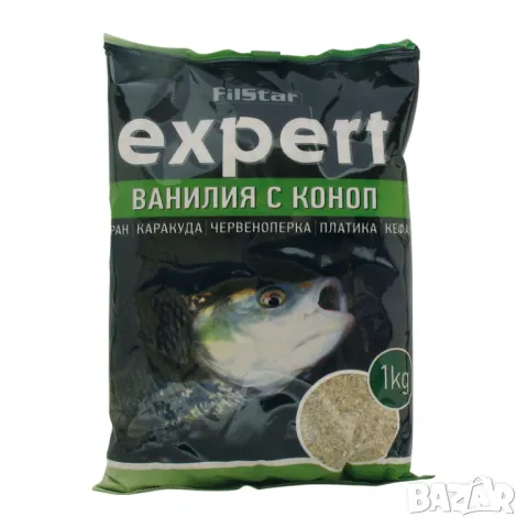 Захранка FILSTAR Ванилия с коноп, 1KG, снимка 1 - Стръв и захранки - 48282493