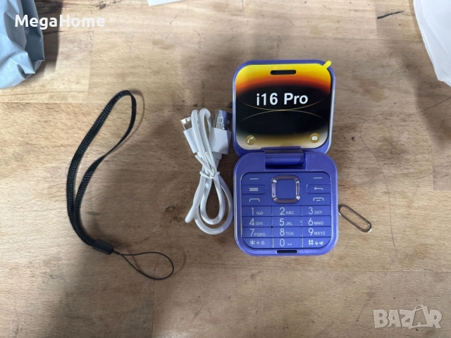 ПРОМО!! Сгъваем мобилен телефон I-16 Pro Flip Mobile Phone , снимка 8 - Други - 53279967