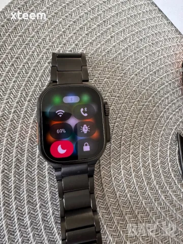 Смарт часовник HK ultra 3 wifi black titanium apple watch, снимка 6 - Смарт часовници - 48085166