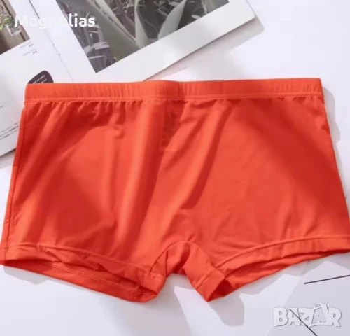 Мъжки Полупрозрачни Боксерки Yellow- Cafe- Green 💚 Orange 🍊 , снимка 13 - Бельо - 44447076