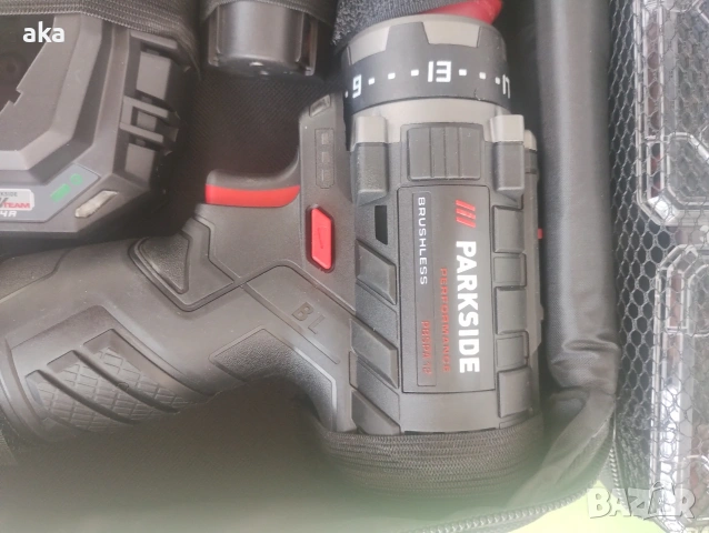 Бормашина+винтоверт PARKSIDE PERFORMANCE12V PBSPA 12 E4+2 батерии, зарядно и комплект свредла+битове, снимка 10 - Други инструменти - 53753293