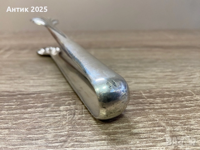 Винтидж сребърни щипки за захар, проба 800, снимка 3 - Антикварни и старинни предмети - 52417183