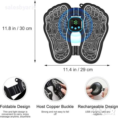 Масажор за крака: Преносима електронна масажна машина, снимка 6 - Масажори - 45319655