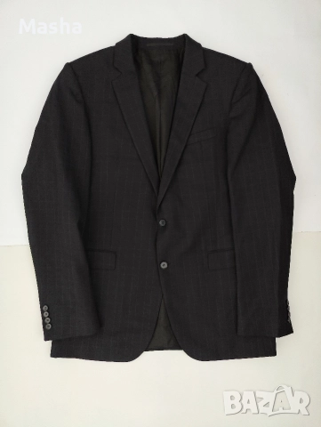 JOOP! Тъмносиньо карирано мъжко сако L