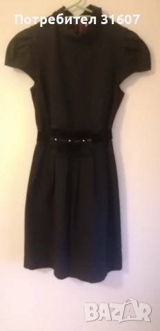 Черна рокля , снимка 4 - Рокли - 52179341