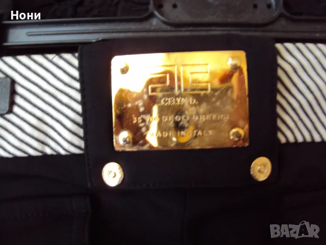 Оригинален панталон Celyn b на Elisabetta Franchi черен, снимка 4 - Панталони - 50160410