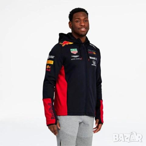 Puma AMRBR Team Hooded Sweat Jacket - страхотно мъжко горнище ОТЛИЧНО М