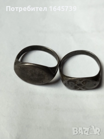 Стари сребърни пръстени , снимка 3 - Антикварни и старинни предмети - 51832298