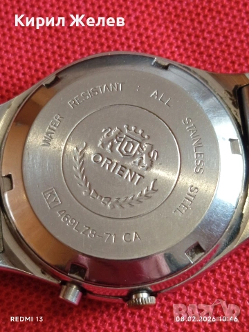 Класически модел мъжки часовник ORIENT CRISTAL работи за КОЛЕКЦИЯ 52830, снимка 8 - Мъжки - 53399546