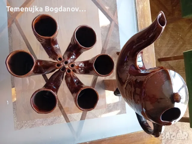 керамичен сервиз за ракия Ханска шатра