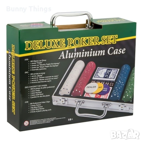 Комплект за покер в алуминиево куфарче