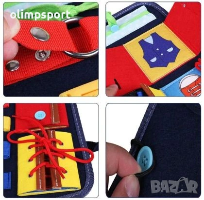 Текстилен несесер за активни занимания със закопчавания. , снимка 5 - Ученически пособия, канцеларски материали - 53937234