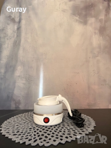 Сгъваема електрическа кана Plaibil от силикон и INOX, Retoo, 750 W, 0,5 L, подвижен кабел - Варна