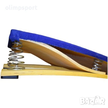 Гимнастически трамплин от слепена дървесина, предназначен за упражнения с отскок, развитие на коорди, снимка 3 - Спортна екипировка - 53224977