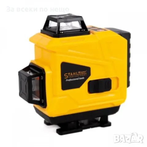 4D лазерен нивелир с 16 линии (четири точков), самонивелиращ се, със зелен лазер StahlMayer, снимка 4 - Измервателни инструменти - 50335574