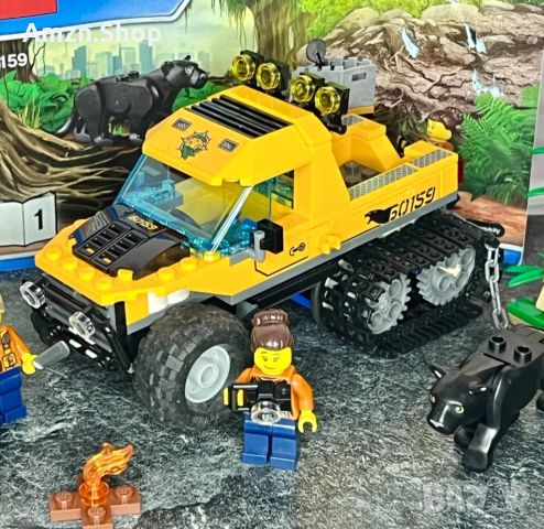 LEGO City Jungle Halftrack Mission 60159  Temple, ATV, Truck + minifigures , снимка 3 - Конструктори - 46688080