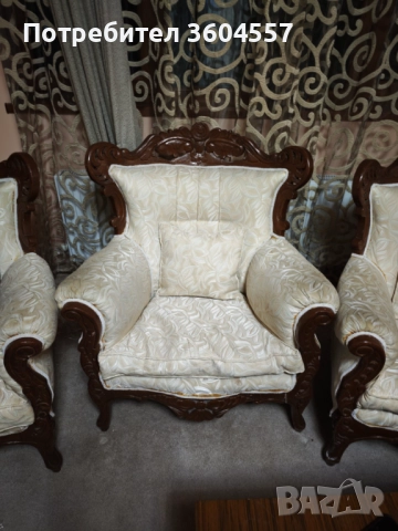 Мебели дърворезба спешно, снимка 4 - Дивани и мека мебел - 52801086