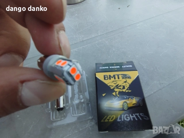 H21W LED червени светлини, снимка 3 - Части - 54238433