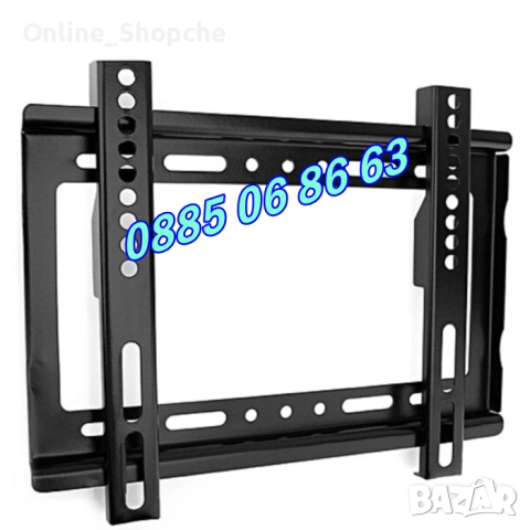 Универсална стойка за телевизор 14-42" инча, неподвижна стойка до 25кг, снимка 3 - Стойки, 3D очила, аксесоари - 52503057