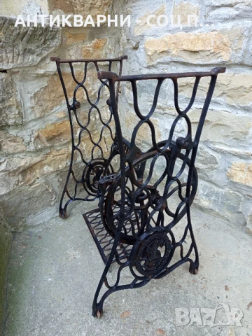 Соц Стара Немска Основа От Стара Шевна Машина Сингер., снимка 7 - Антикварни и старинни предмети - 50813786