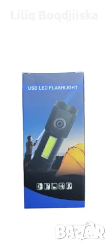 Супер мощно USB LED фенерче, снимка 4 - Прожектори - 48670849