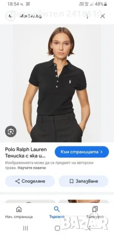 POLO Ralph Lauren Pique Cotton Slim Fit  Size M ОРИГИНАЛ! Дамска Tениска!, снимка 3 - Тениски - 47335396