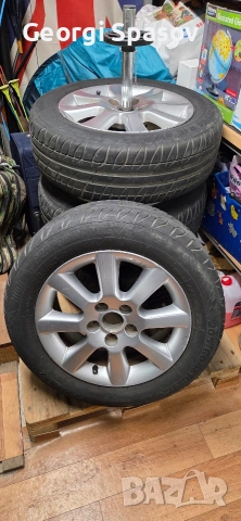 Алуминиеви джанти с гуми за Тойота Корола версо, снимка 6 - Гуми и джанти - 54051235
